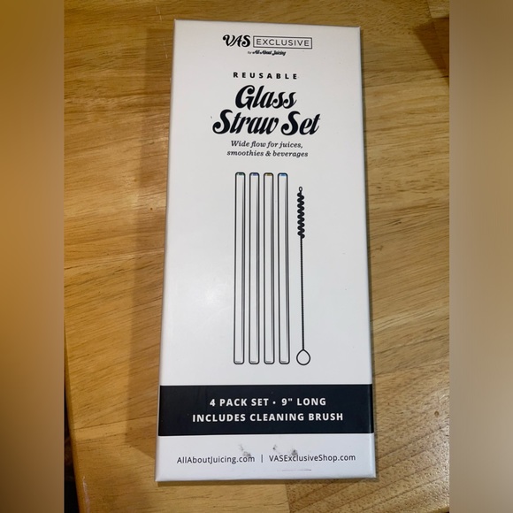 Glass Straw Set - Picture 1 of 1